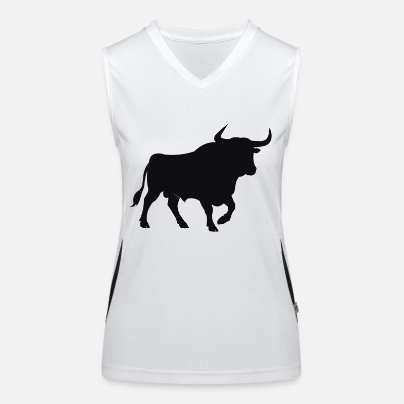 stier Funktionelles Kontrast-Tank Top für Frauen