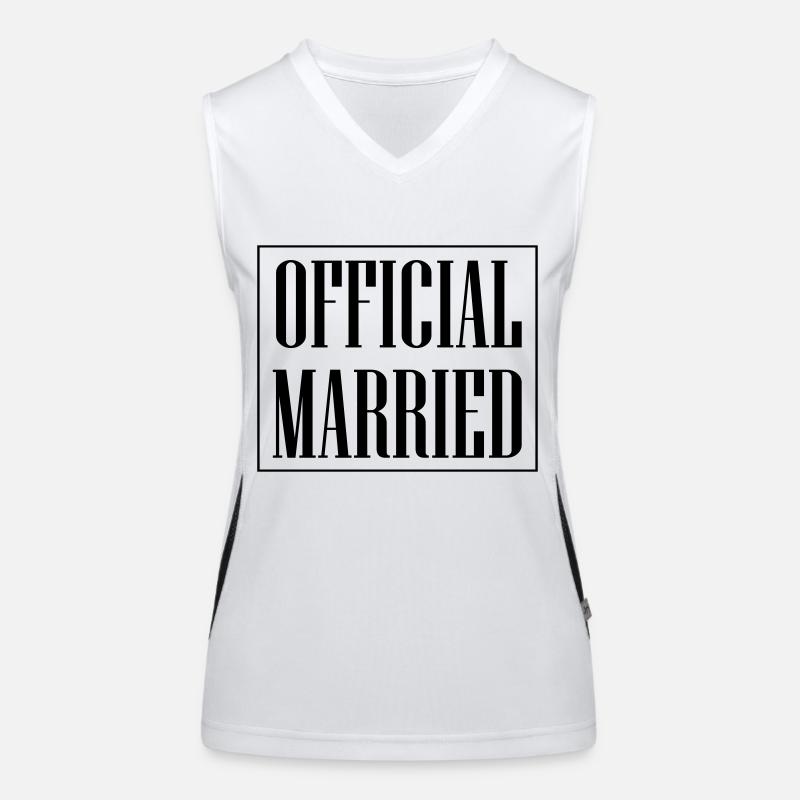 Married Wedding Women's Functional Contrast Tank Top