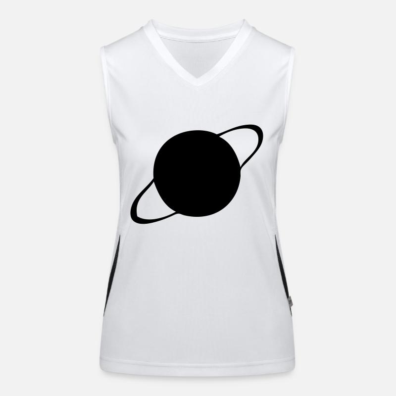 Saturn - Planet Women's Functional Contrast Tank Top
