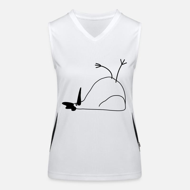 Huhn 1 farbig Funktionelles Kontrast-Tank Top für Frauen