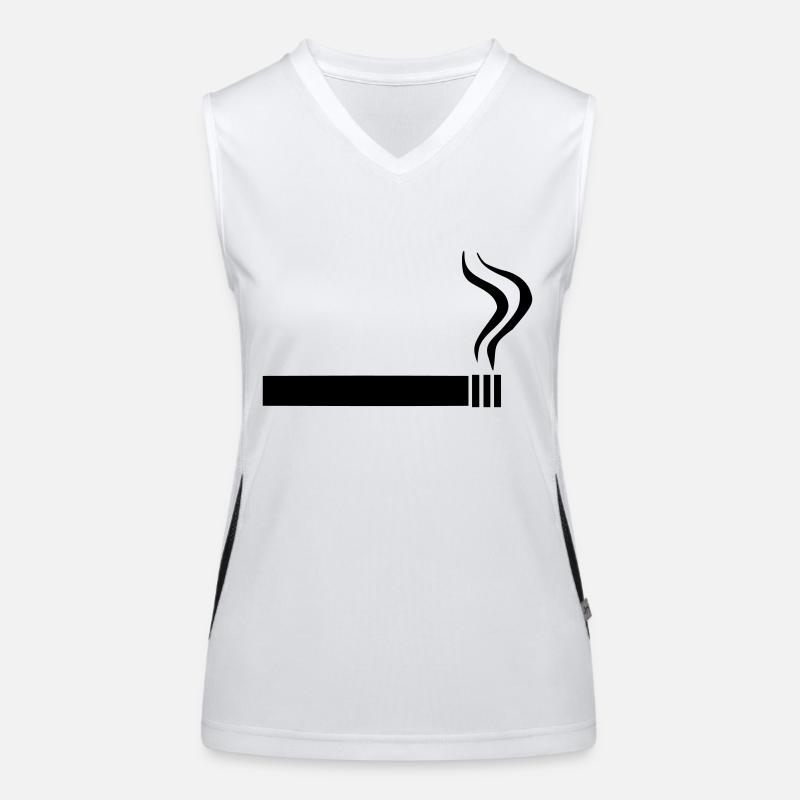 Zigarette - Rauchen Funktionelles Kontrast-Tank Top für Frauen