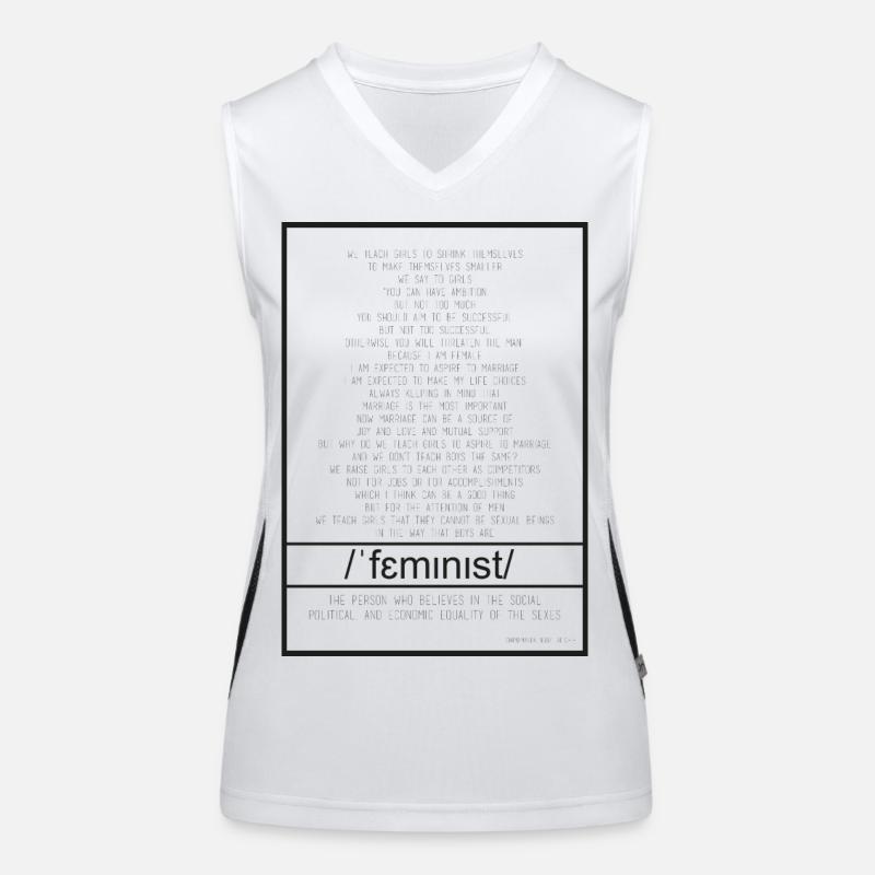 Feminist Funktionelles Kontrast-Tank Top für Frauen