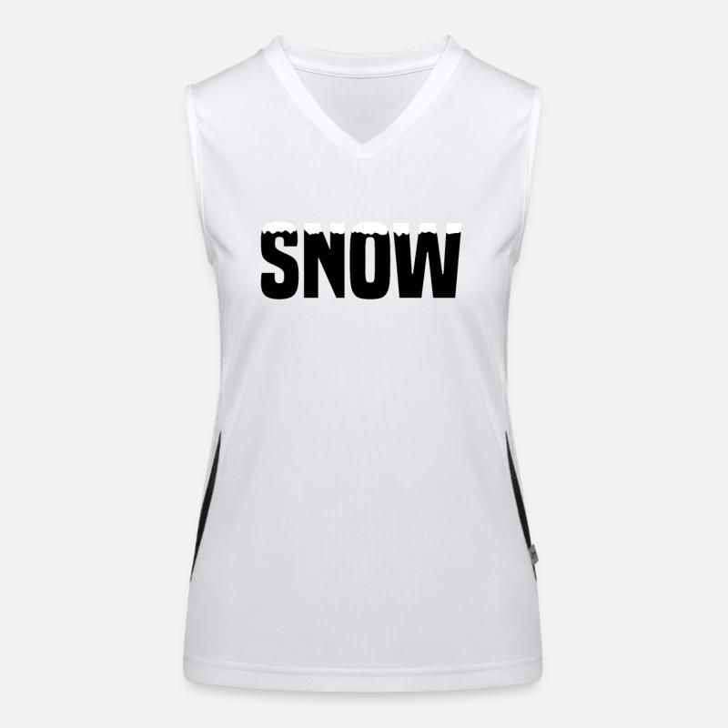 Snow Schnee Funktionelles Kontrast-Tank Top für Frauen