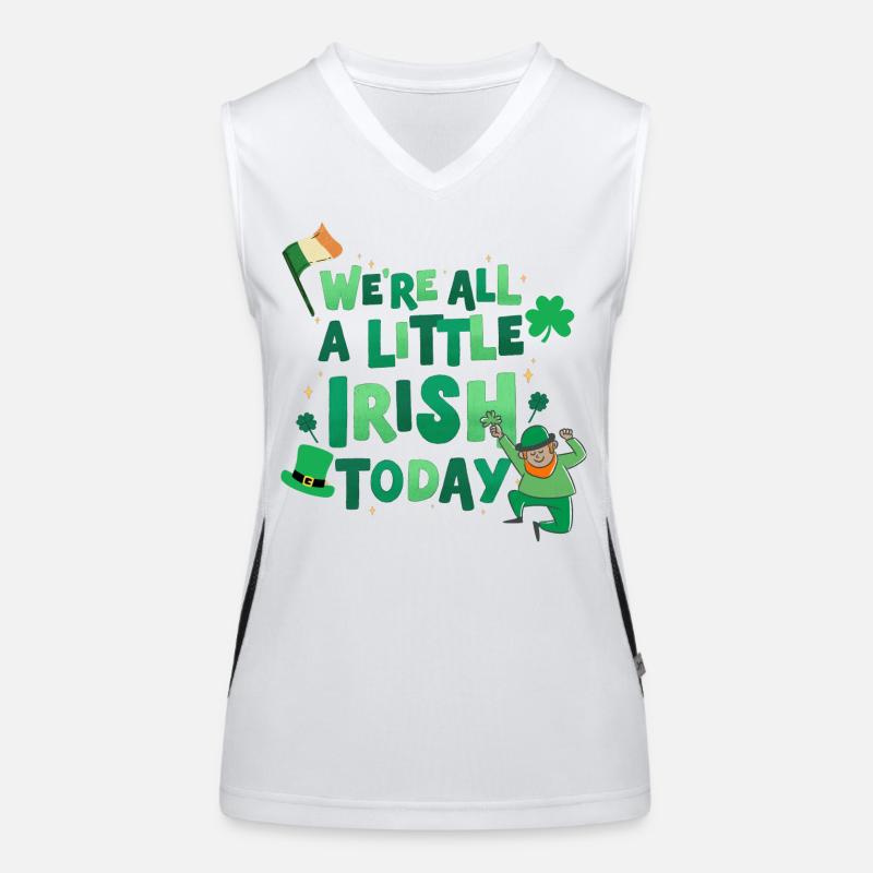 Bonne Saint-Patrick. La Saint-Patrick! Débardeur respirant contrasté Femme