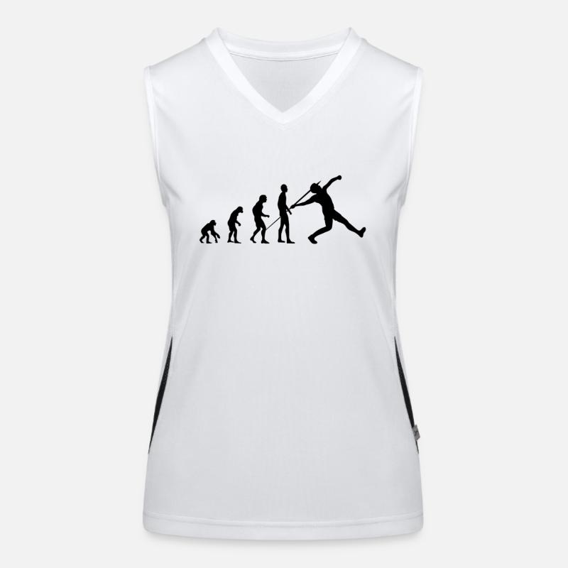 Speerwurf Evolution Funktionelles Kontrast-Tank Top für Frauen