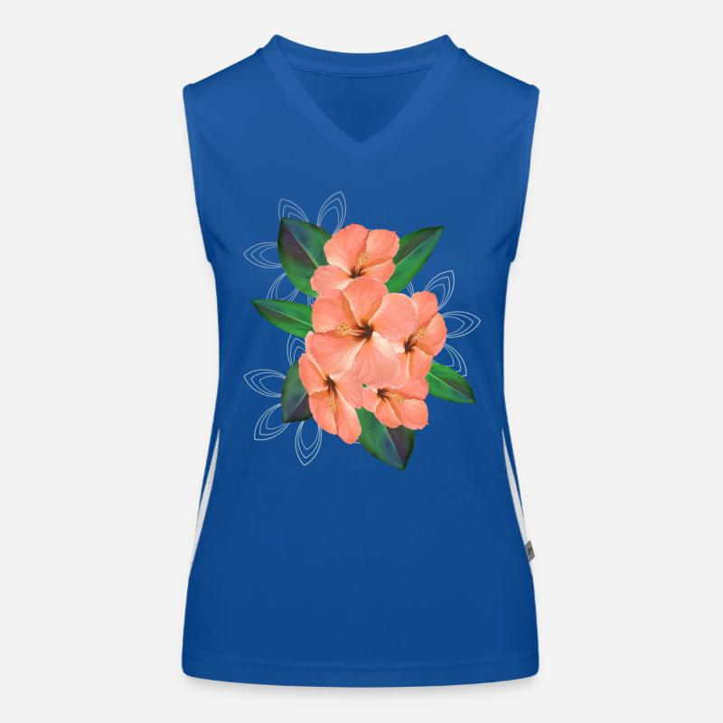 Bouquet de fleurs d’hibiscus - Bouquet - Fleurs Débardeur respirant contrasté Femme
