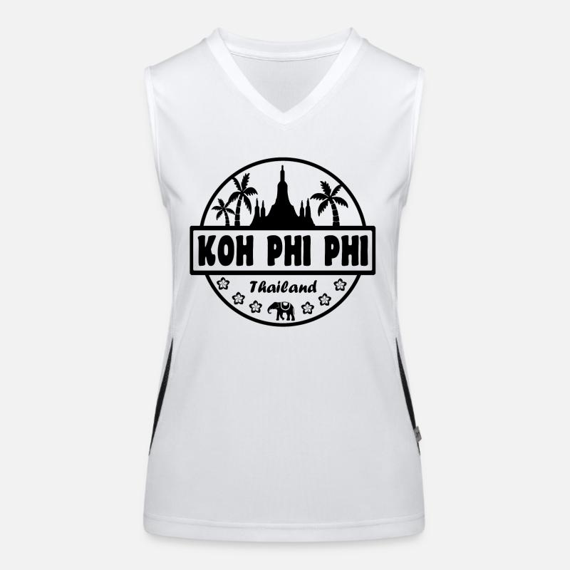 Koh Phi Phi Thailand Women's Functional Contrast Tank Top