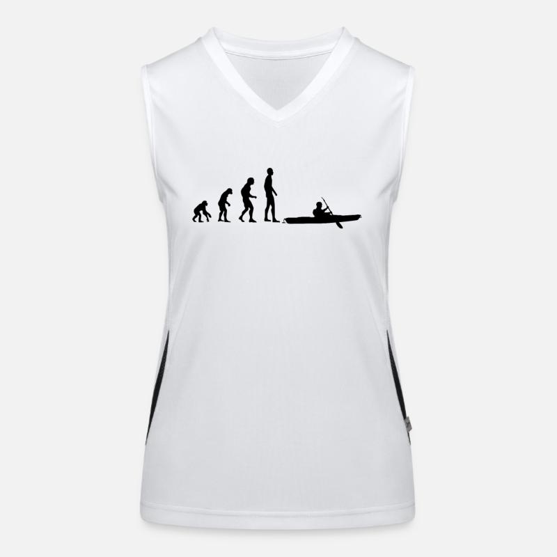Kajak Evolution Paddeln Kanu Funktionelles Kontrast-Tank Top für Frauen