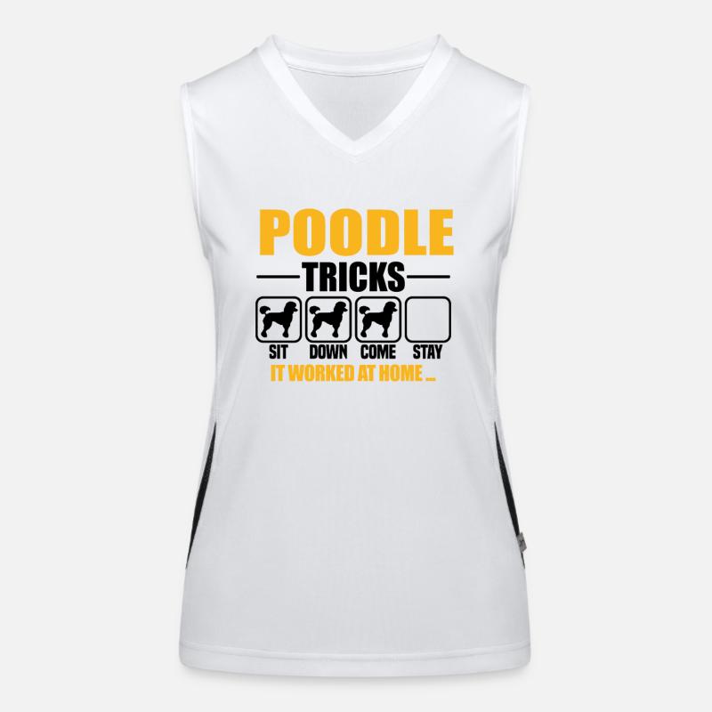 Poodle Tricks Women's Functional Contrast Tank Top