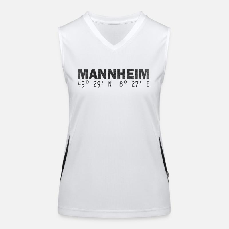 Mannheim coordinates GPS Women's Functional Contrast Tank Top