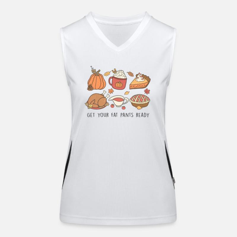 Mettez vos gouges Thanksgiving Design Débardeur respirant contrasté Femme