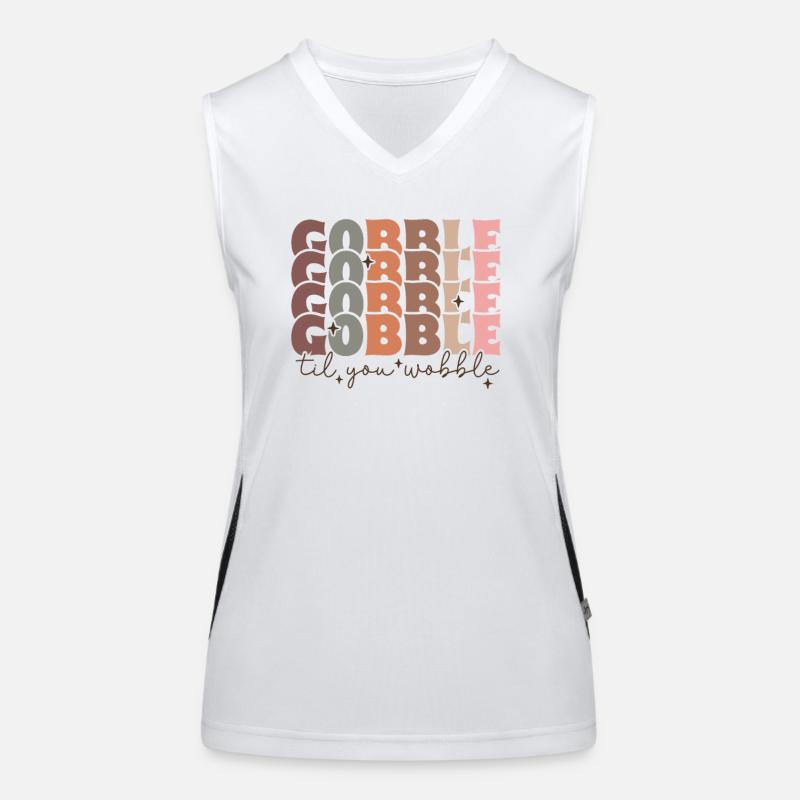 faIss til you wiggle Thanksgiving Design Débardeur respirant contrasté Femme