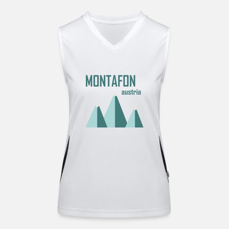 Minimal Montafon Funktionelles Kontrast-Tank Top für Frauen