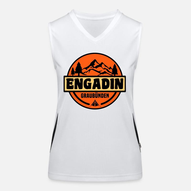 Engadin Funktionelles Kontrast-Tank Top für Frauen