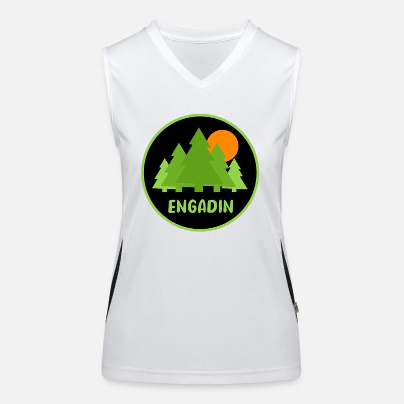 Engadin Funktionelles Kontrast-Tank Top für Frauen