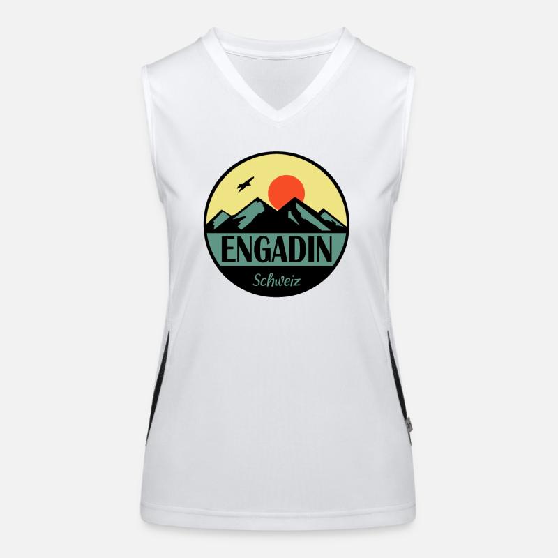 Engadin Funktionelles Kontrast-Tank Top für Frauen