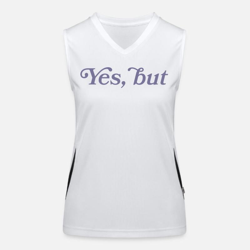 Ja, aber... Funktionelles Kontrast-Tank Top für Frauen