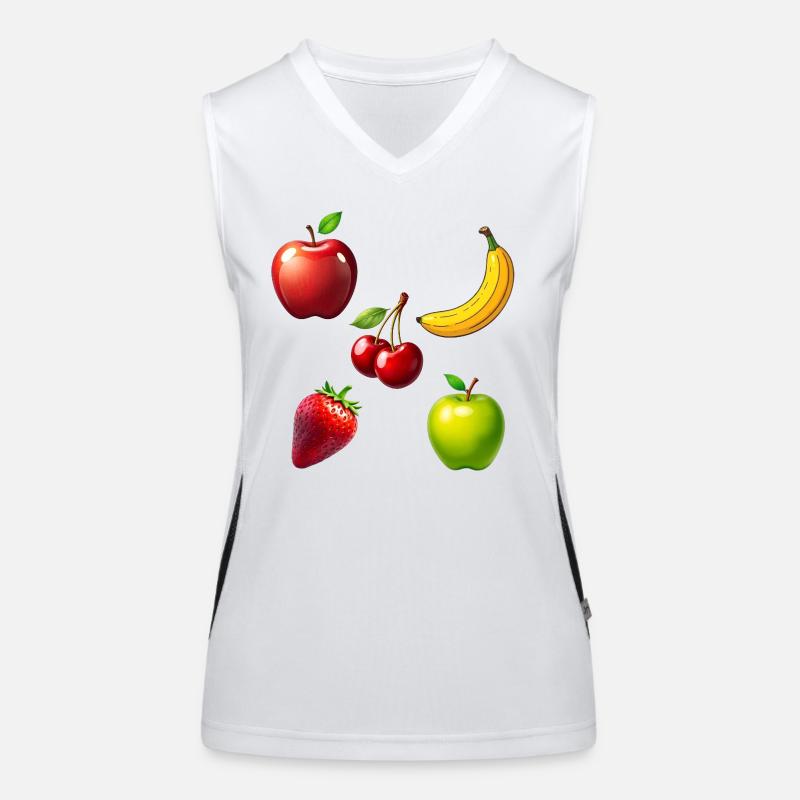 Obst Funktionelles Kontrast-Tank Top für Frauen