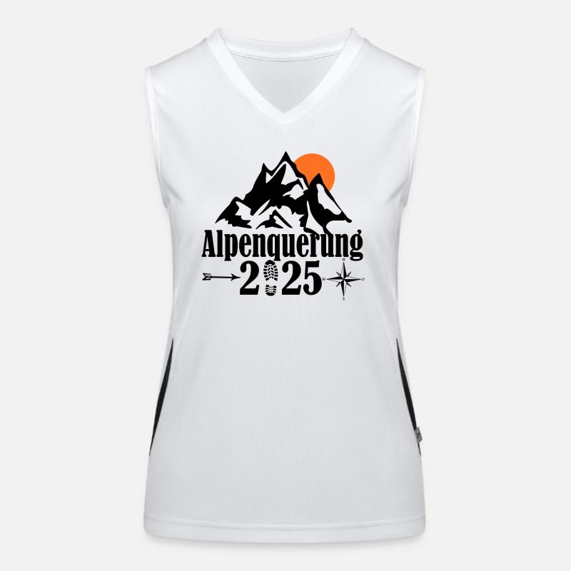 alpenquerung 2025 Funktionelles Kontrast-Tank Top für Frauen