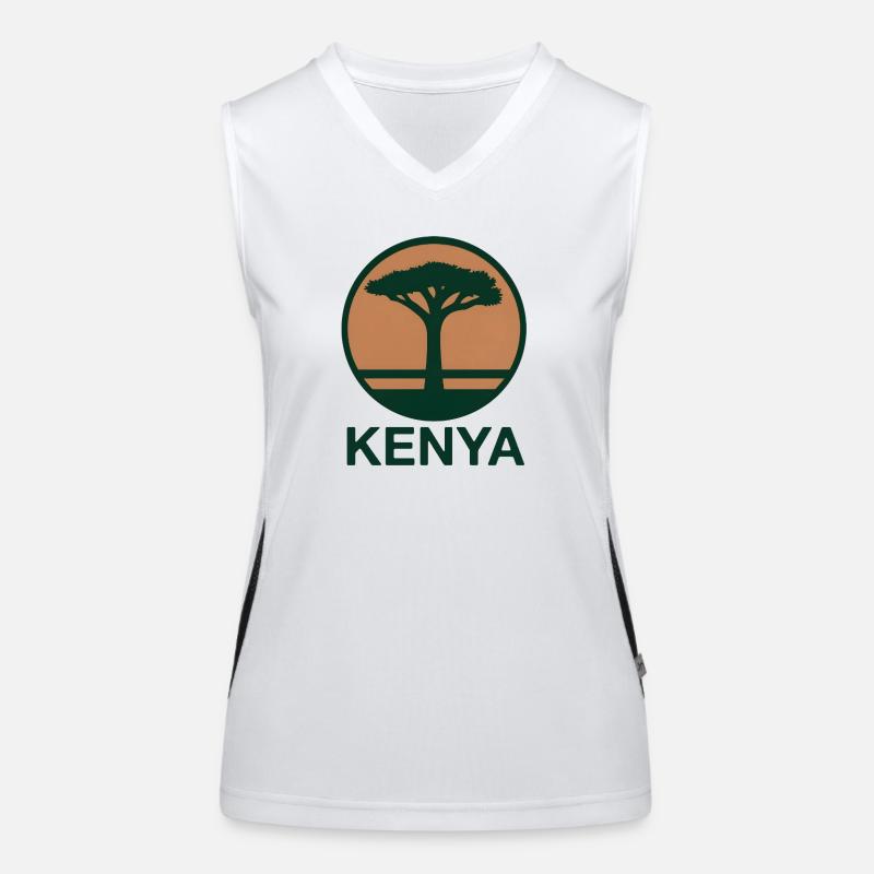 Arbre du Kenya Rond Débardeur respirant contrasté Femme