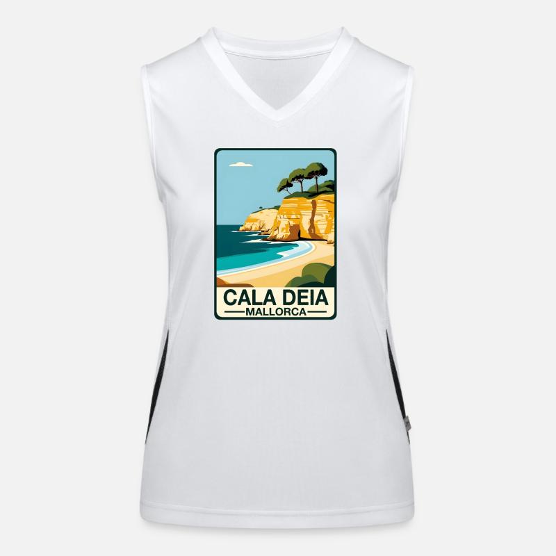 Cala Deia Mallorca Débardeur respirant contrasté Femme