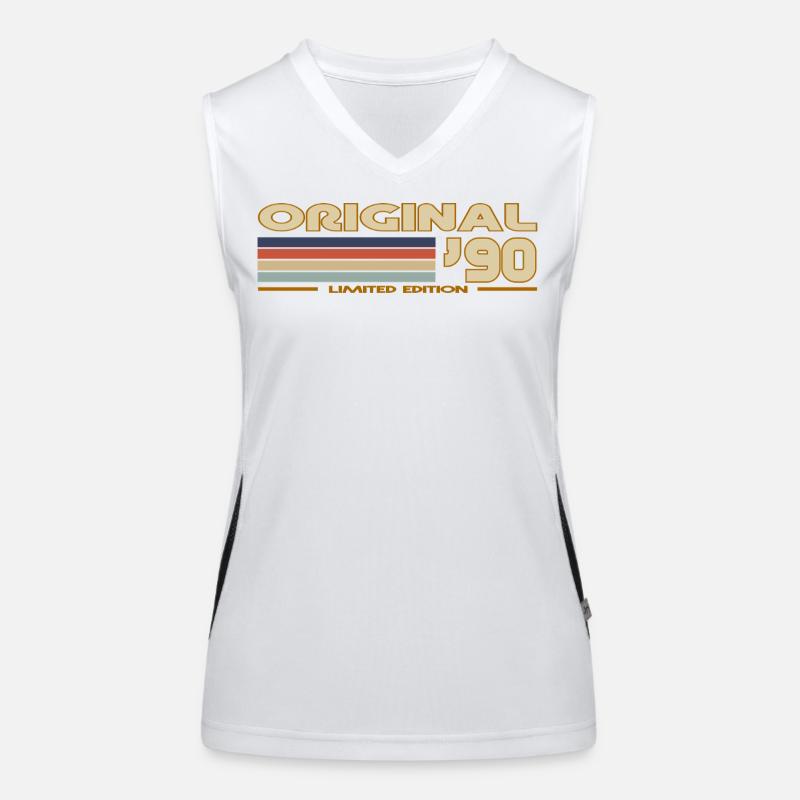 1990 Funktionelles Kontrast-Tank Top für Frauen
