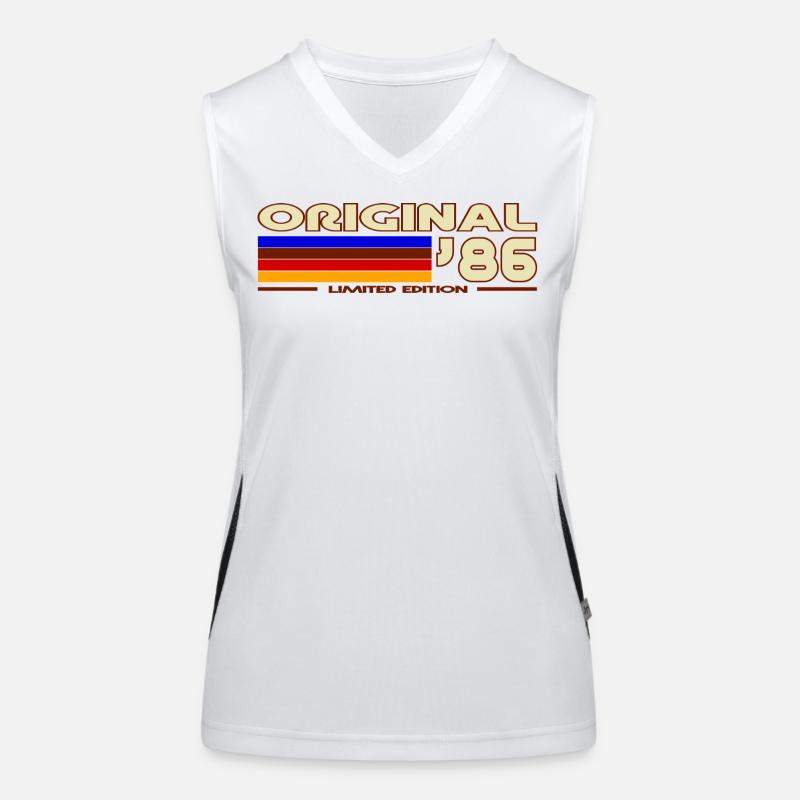 Original86 Retro Stripes Débardeur respirant contrasté Femme