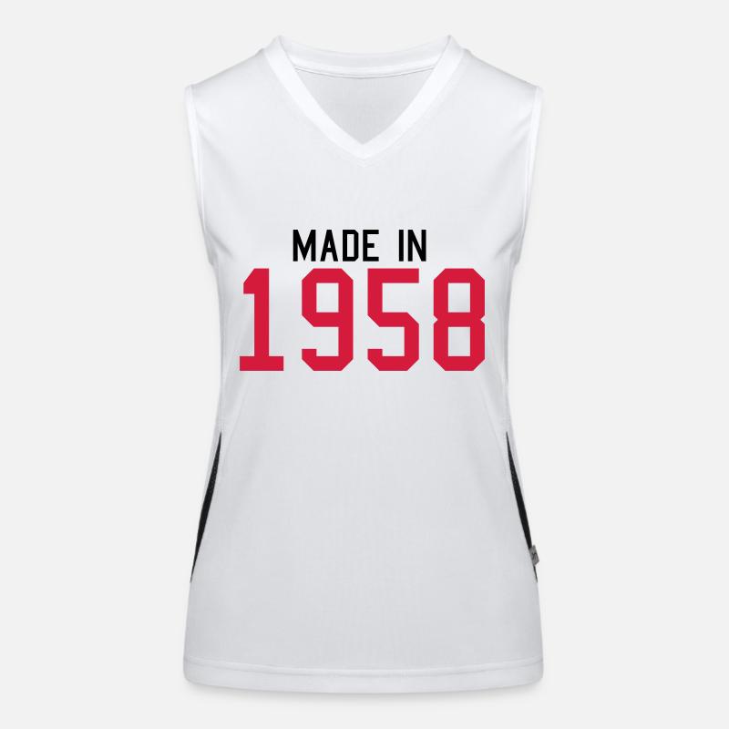 1958 Funktionelles Kontrast-Tank Top für Frauen