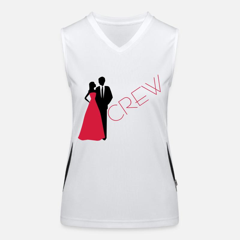 Braut Crew Hochzeit Bräutigam Funktionelles Kontrast-Tank Top für Frauen