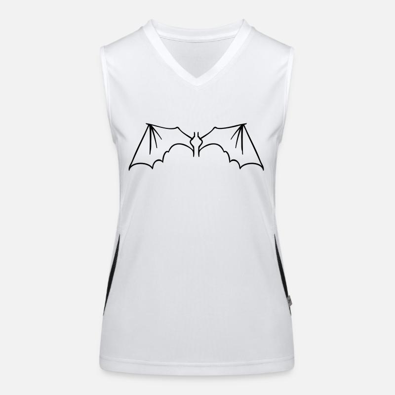 batwings_onecolor Funktionelles Kontrast-Tank Top für Frauen