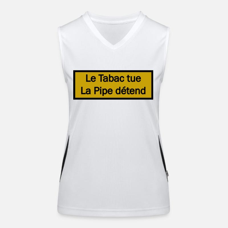 La Pipe détend Funktionelles Kontrast-Tank Top für Frauen