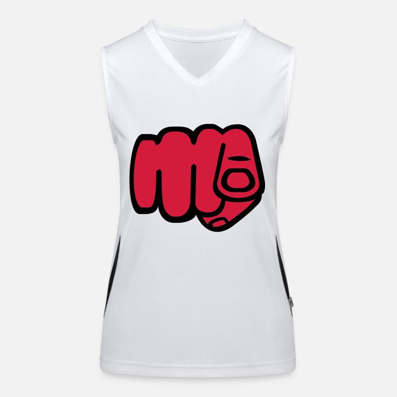 Finger Funktionelles Kontrast-Tank Top für Frauen