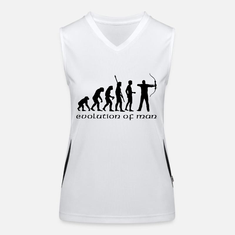 evolution_bogenschiessen_b Women's Functional Contrast Tank Top