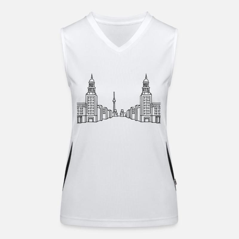 Frankfurter Tor Berlin Débardeur respirant contrasté Femme