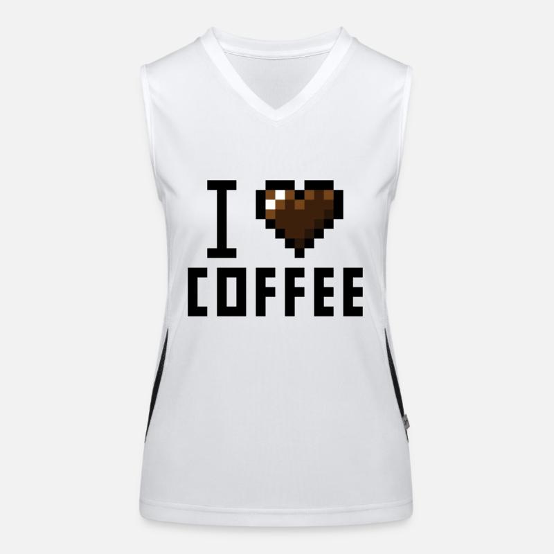 Coffee Funktionelles Kontrast-Tank Top für Frauen