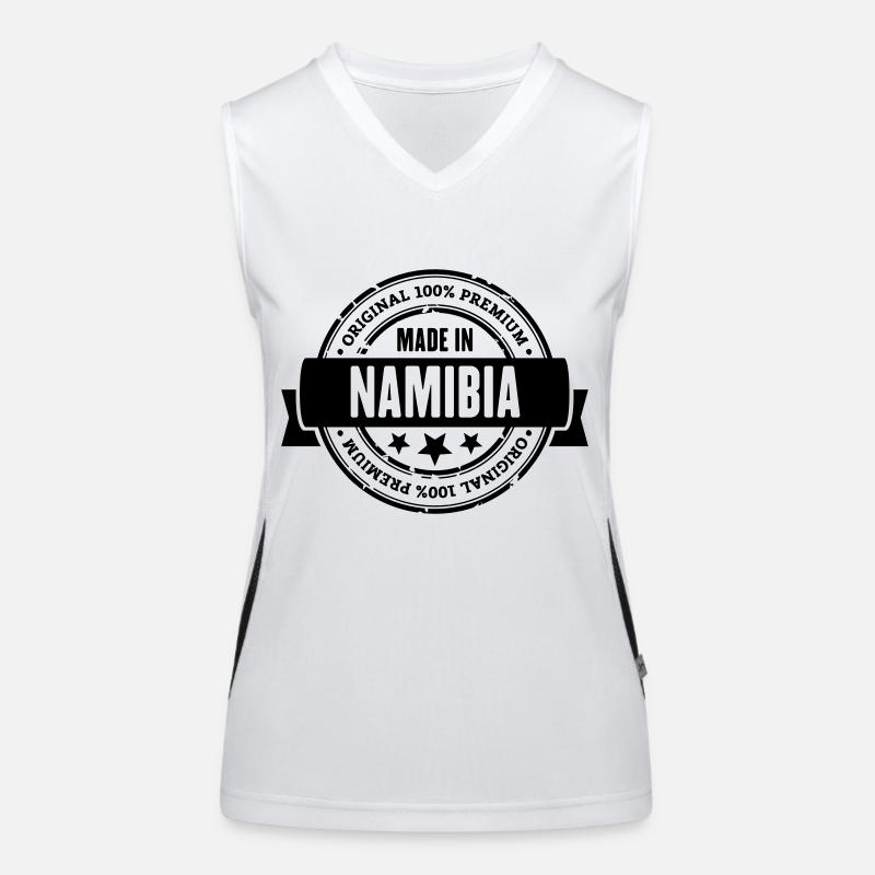Made in Namibia Funktionelles Kontrast-Tank Top für Frauen