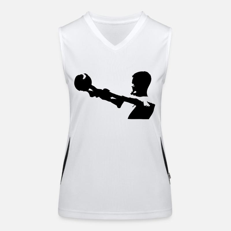 Kugelhantel Action Funktionelles Kontrast-Tank Top für Frauen