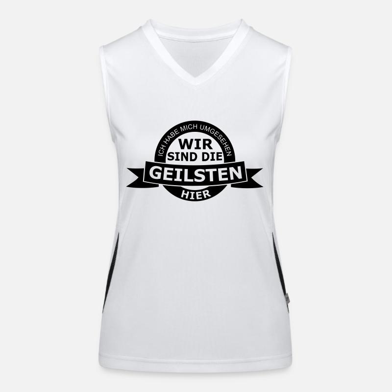 Wir sind die geilsten! Funktionelles Kontrast-Tank Top für Frauen