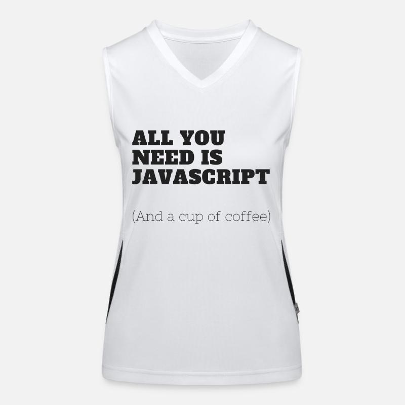 Tout ce que vous avez besoin est JavaScript Débardeur respirant contrasté Femme