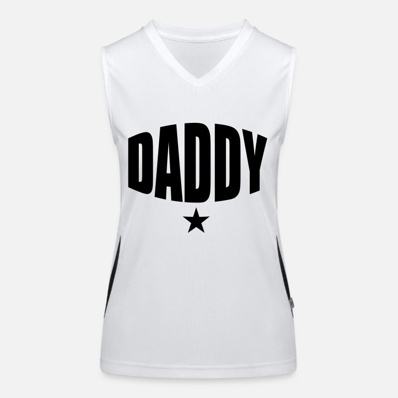 1 time DADDY Funktionelles Kontrast-Tank Top für Frauen