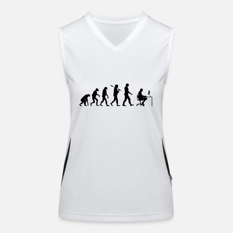 Programmer T-Shirt · Evolution · Computer Science Women's Functional Contrast Tank Top