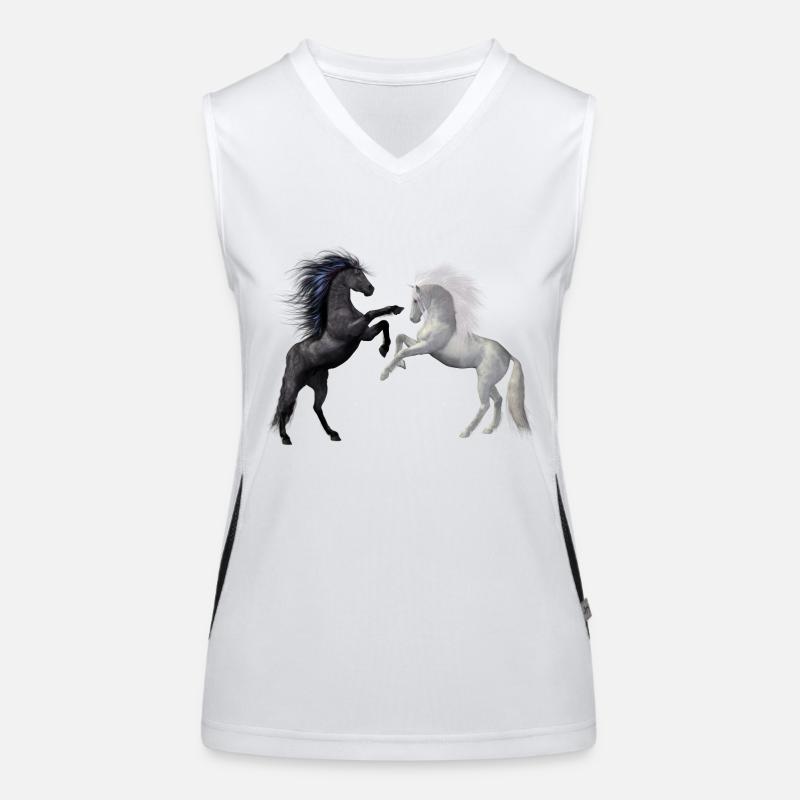 horses Women's Functional Contrast Tank Top