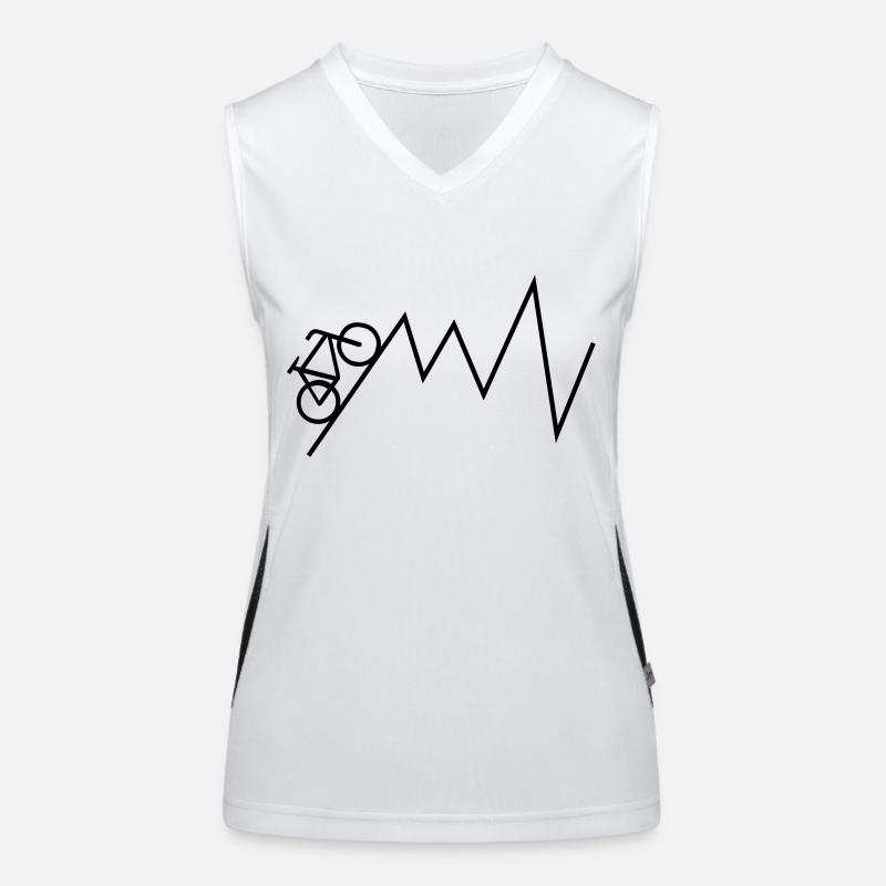 biker Débardeur respirant contrasté Femme