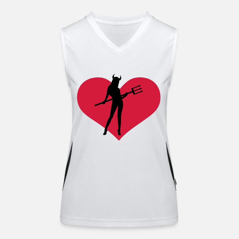 she_devil Funktionelles Kontrast-Tank Top für Frauen