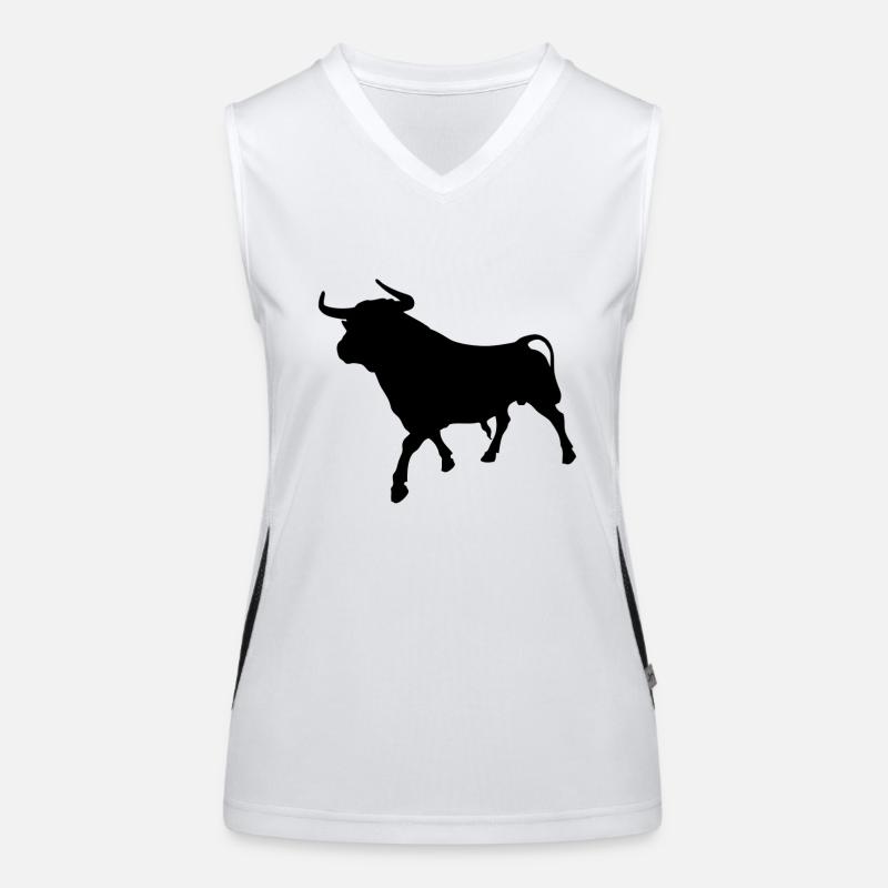 Börsen Bulle Aktien Stier Finanzen Geschenkidee Funktionelles Kontrast-Tank Top für Frauen