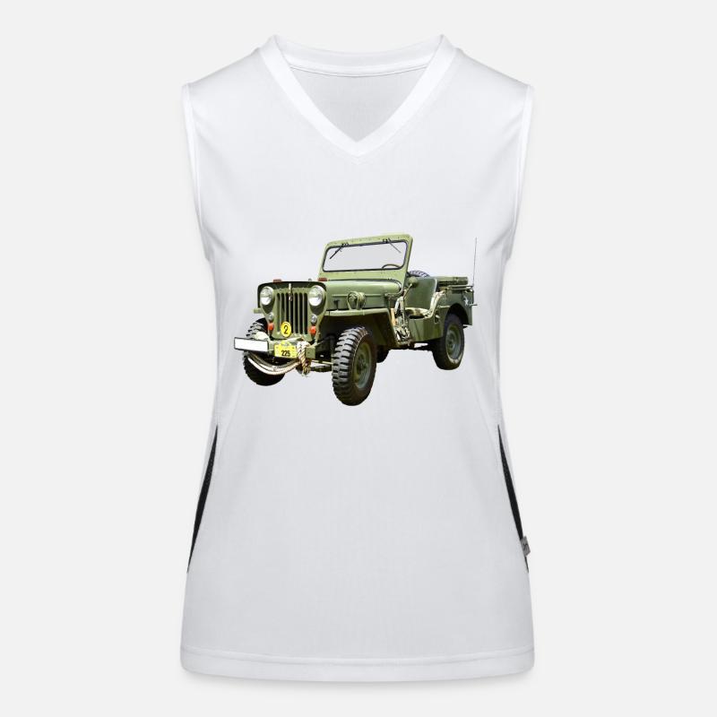 Willys Jeep Odtimer Funktionelles Kontrast-Tank Top für Frauen