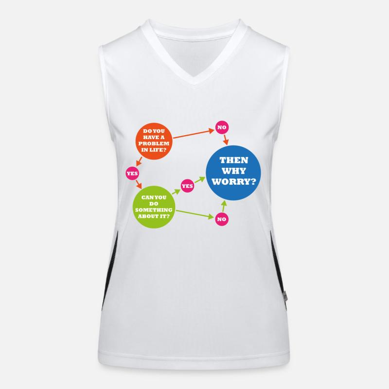 Then why worry Funktionelles Kontrast-Tank Top für Frauen