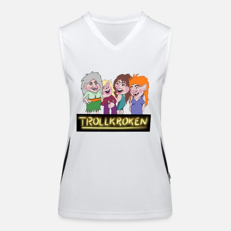 crochet Troll Débardeur respirant contrasté Femme