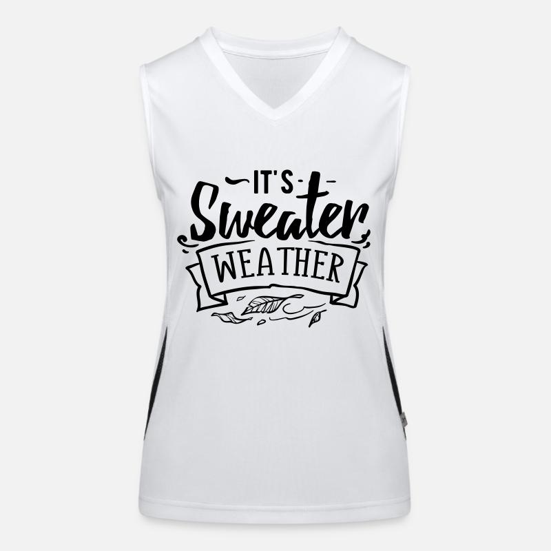 Es ist Pulloverwetter Funktionelles Kontrast-Tank Top für Frauen