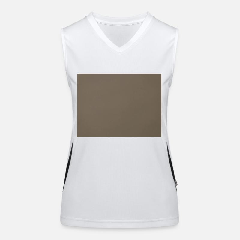 Mur marron Débardeur respirant contrasté Femme